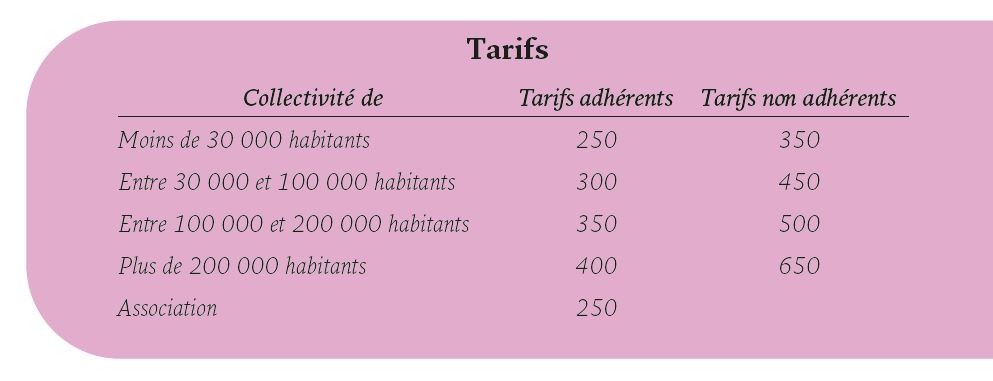 Tarifs formation FFSU upd 29-07